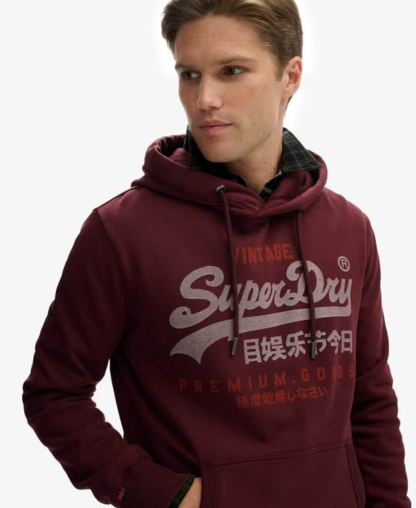 Superdry Mens VL Duo Hoodie Port Red Northern Ireland Belfast