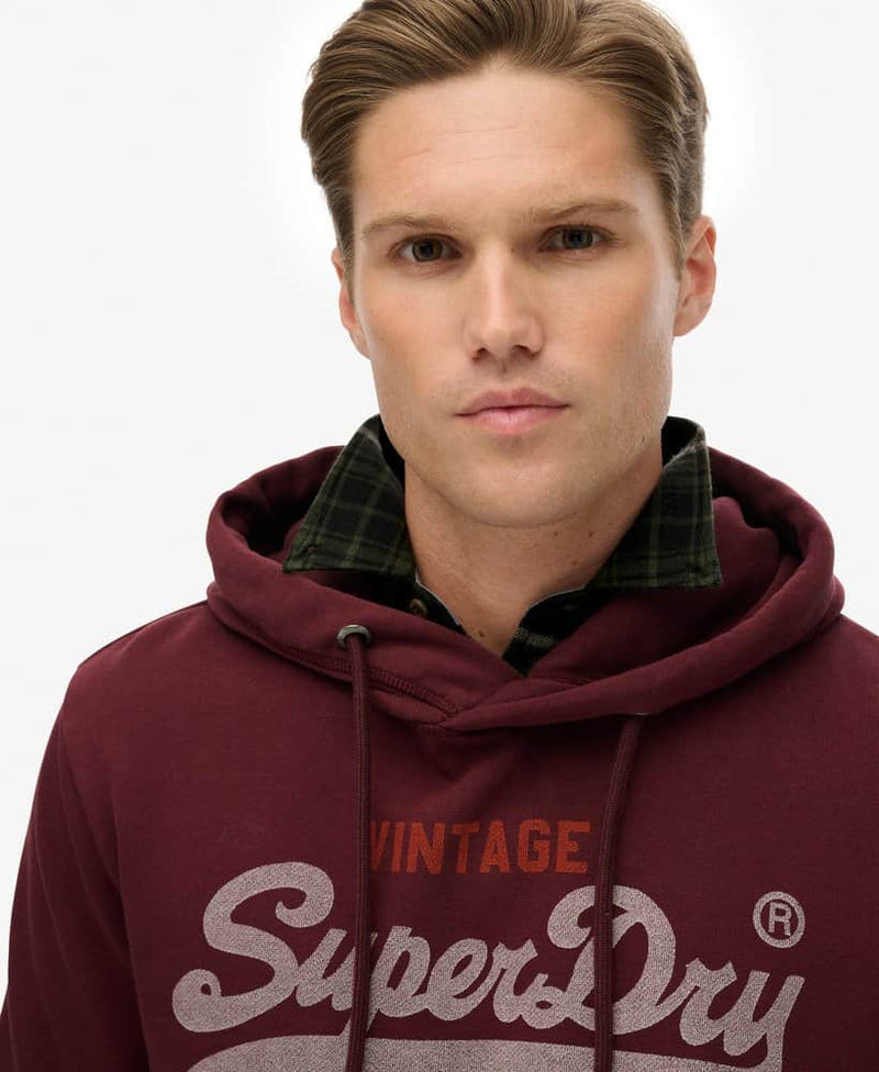 Superdry Mens VL Duo Hoodie Port Red Northern Ireland Belfast