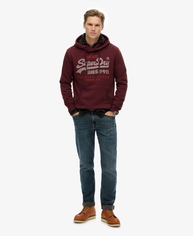 Superdry Mens VL Duo Hoodie Port Red Northern Ireland Belfast
