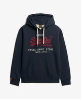 Superdry Mens VL Heritage Relaxed Hoodie Trench Navy Northern Ireland