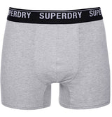 Superdry Organic Cotton Classic 3 Pack Boxers - Black/Orange/Grey
