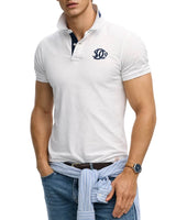 Superdry Pique Monogram Polo Shirt Optic/Darkest Navy Northern