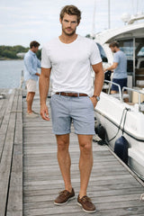 Superdry Premium Textured Chino Shorts Blue Houndstooth Northern