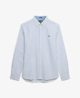 Superdry Preppy Oxford Long Sleeve Shirt Classic Blue/Optic Stripe
