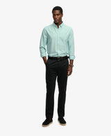 Superdry Preppy Oxford Long Sleeve Shirt Spearmint Green Chambray