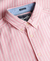 Superdry Preppy Oxford Short Sleeve Shirt Cali Coral Stripe Northern