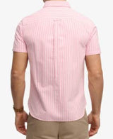 Superdry Preppy Oxford Short Sleeve Shirt Cali Coral Stripe Northern