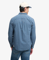 Superdry Preppy Poplin Men’s Long Sleeve Shirt Glen Blue Check