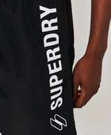 Superdry Swim Shorts Code Applique 19 Inch Black