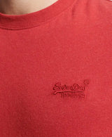Superdry Vintage Embroidery T-Shirt Hike Red Marl - Shirts &