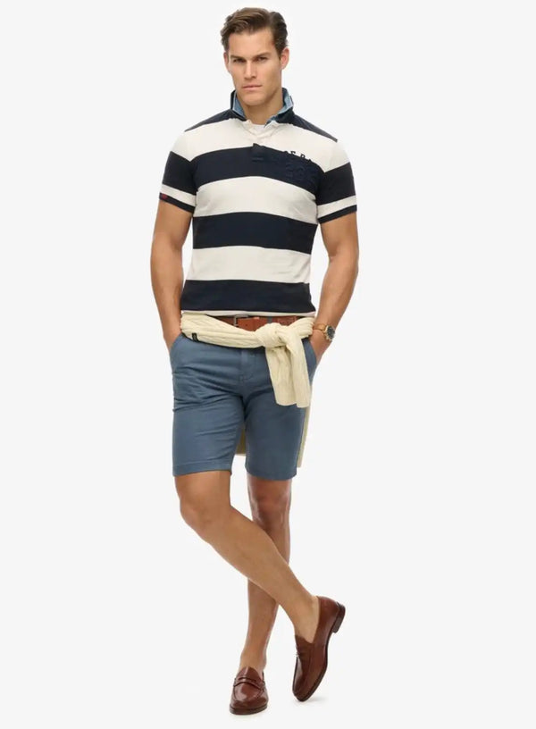 Superdry Vintage International Chino Shorts Washed Blue Northern