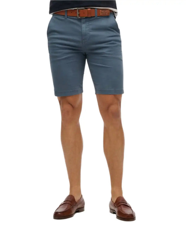 Superdry Vintage International Chino Shorts Washed Blue Northern