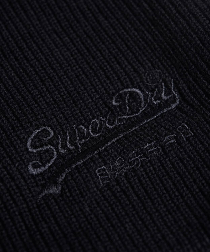 Superdry Vintage Logo Classic Beanie - Black