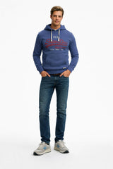 Superdry Vintage Logo Classic Hoodie Hampton Blue Northern Ireland