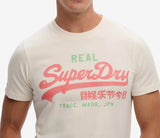 Superdry Vintage Logo Classic T-Shirt Soft White Northern Ireland