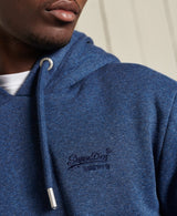 Superdry Vintage Logo Embroidered Hoodie Bright Blue Marl - 