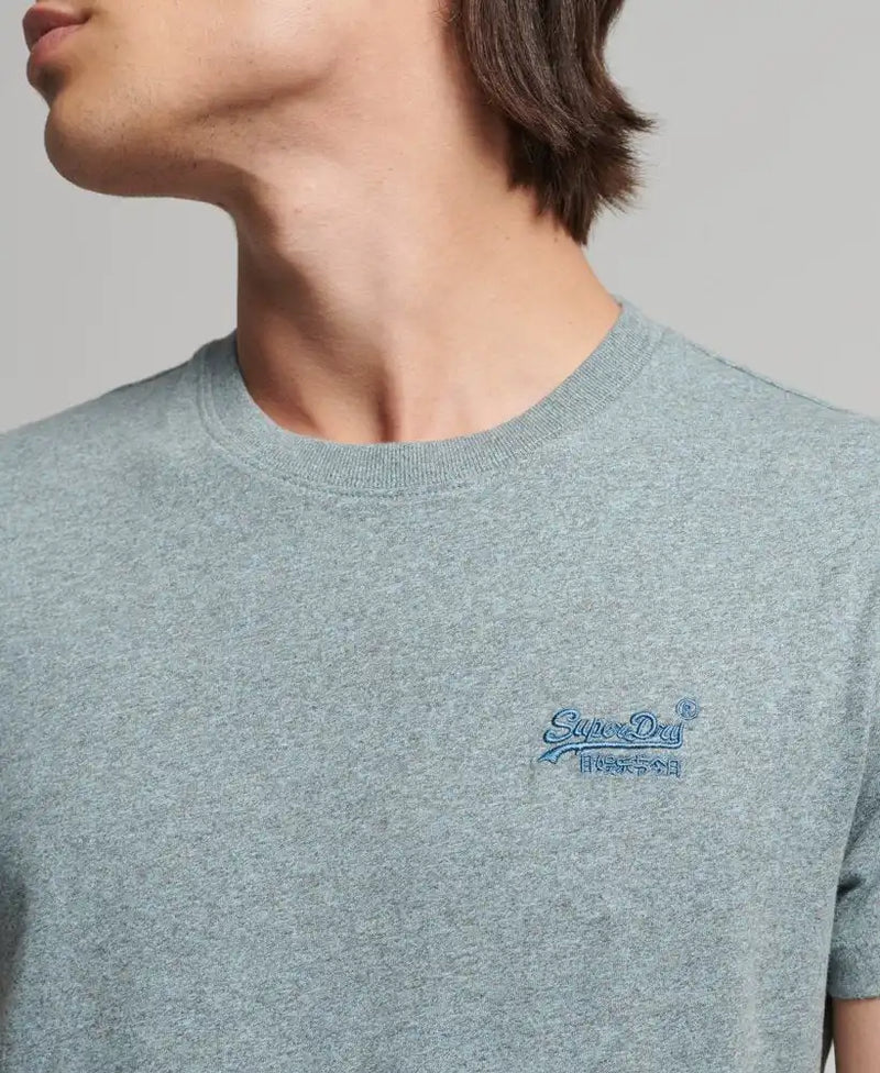 Superdry Vintage Logo Embroidered T-Shirt Coastal Blue