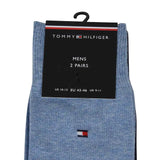 Tommy Hilfiger Mens Classic 2 Pack Socks Light Blue/Navy Northern