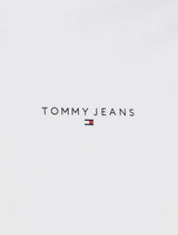 Tommy Jeans Mens Linear Chest Text T-Shirt Ecru White Northern