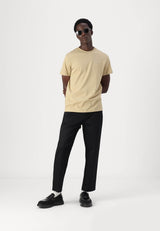 Tommy Jeans Mens Linear Chest Text T-Shirt Relic Tan Northern Ireland