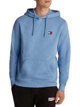 Tommy Jeans Mens Regular Flag Fleece Hoodie Colorado Blue Northern