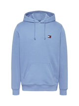 Tommy Jeans Mens Regular Flag Fleece Hoodie Colorado Blue Northern