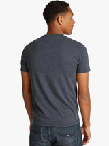 Tommy Jeans Mens Slim Jaspe V-Neck T-Shirt Dark Night Navy Northern