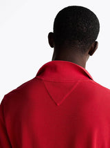 Tommy Jeans Mens Slim Placket Polo Shirt Red Hot Northern Ireland