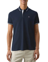 Tommy Jeans Mens Tipped Polo Shirt Dark Night Navy Northern Ireland