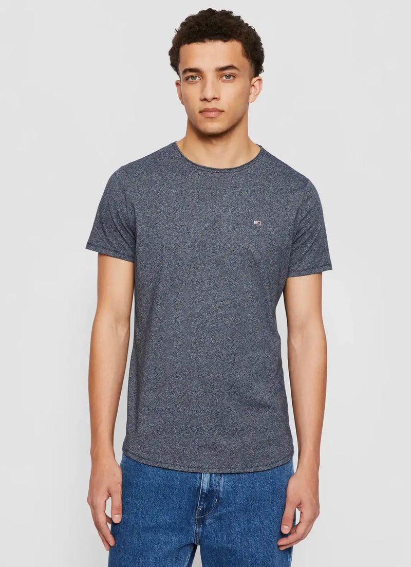 Tommy Jeans Slim Jaspe Crew Neck T-Shirt Twilight Navy Northern