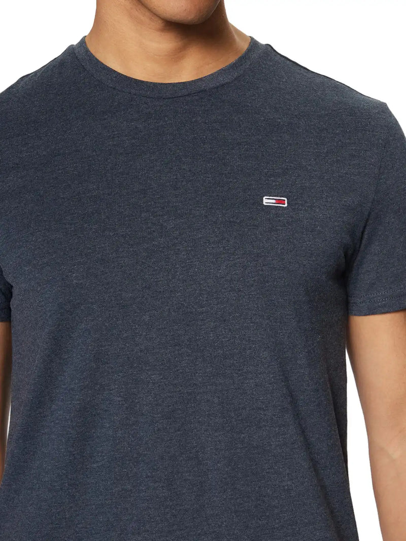Tommy Jeans Slim Jaspe T-Shirt Dark Night Navy Northern Ireland