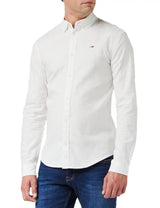 Tommy Jeans Slim Stretch Oxford Shirt White Northern Ireland Belfast