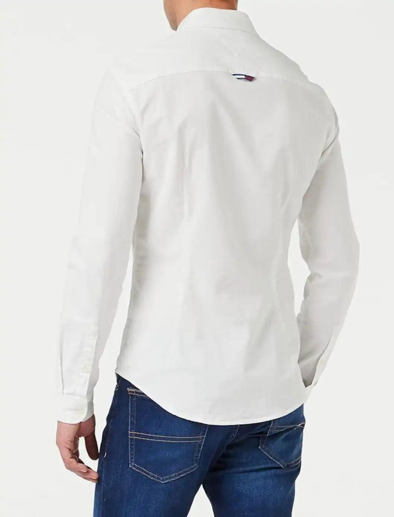 Tommy Jeans Slim Stretch Oxford Shirt White Northern Ireland Belfast