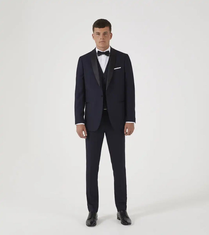 Tuxedo No.17 Navy Check Tailored Fit