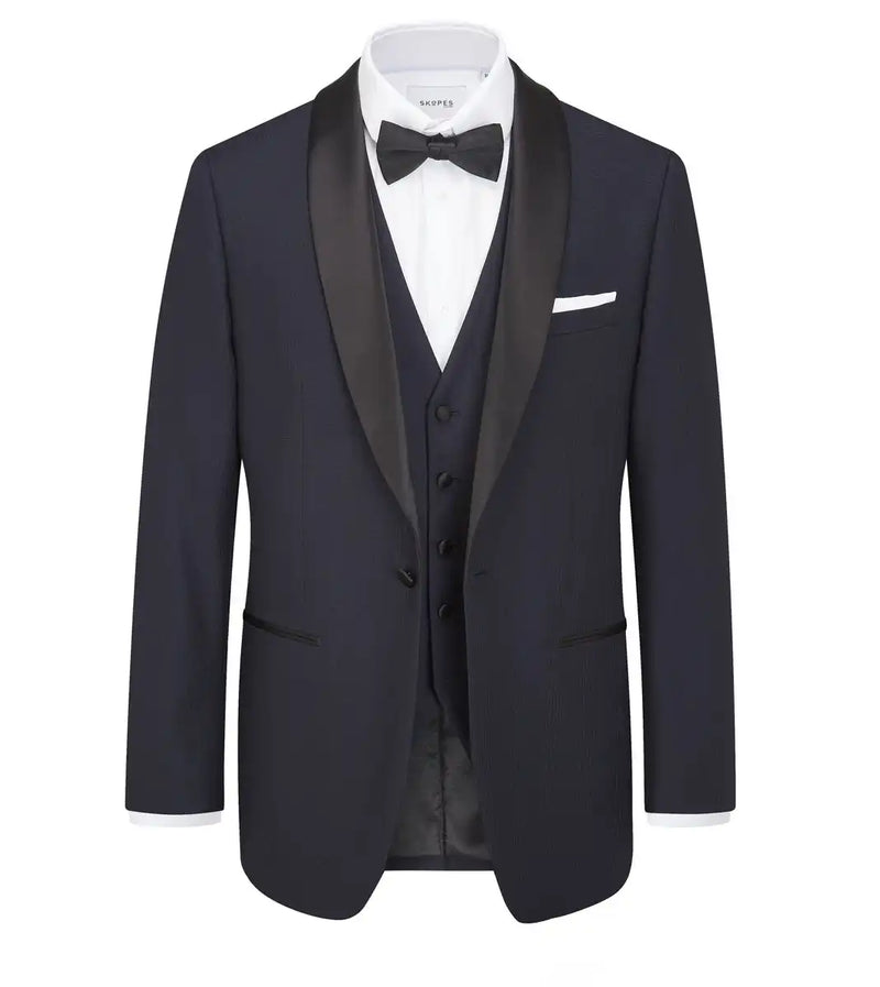 Tuxedo No.17 Navy Check Tailored Fit