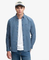 Superdry Preppy Poplin Men's Long Sleeve Shirt Glen Blue Check