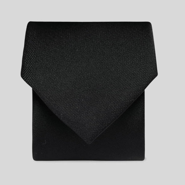 Folkspeare Black Barathea Mens Tie