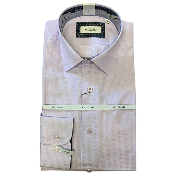 White Label - 8149 Lilac Tapered Fit Dress Shirt.
