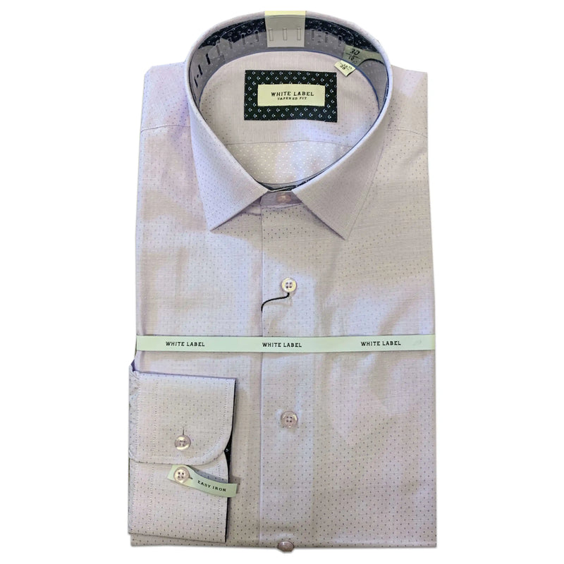 White Label - 8149 Lilac Tapered Fit Dress Shirt.