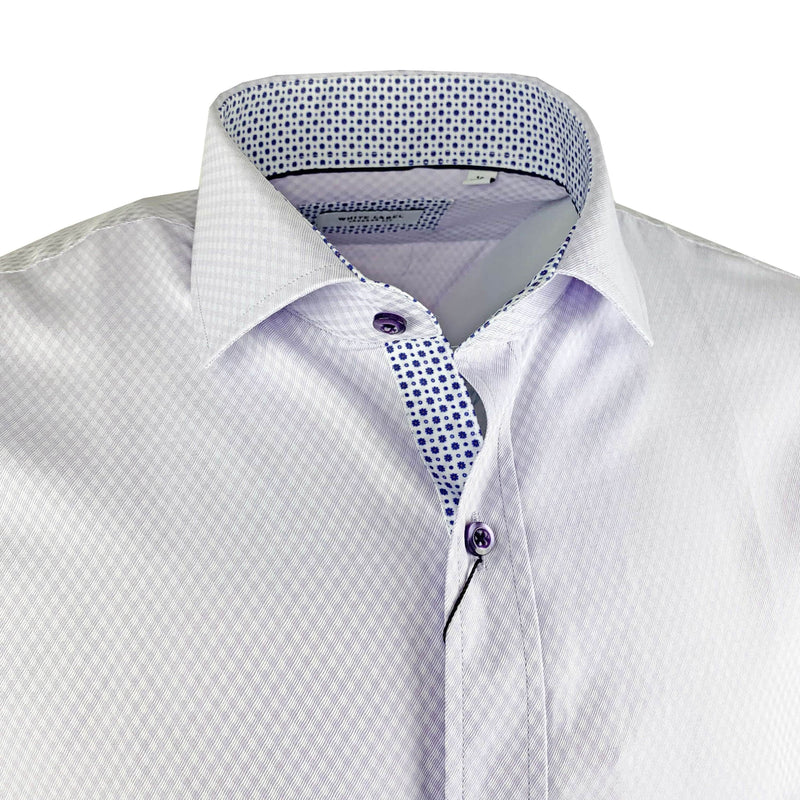 White Label 8317 Lilac Tapered Fit Dress Shirt