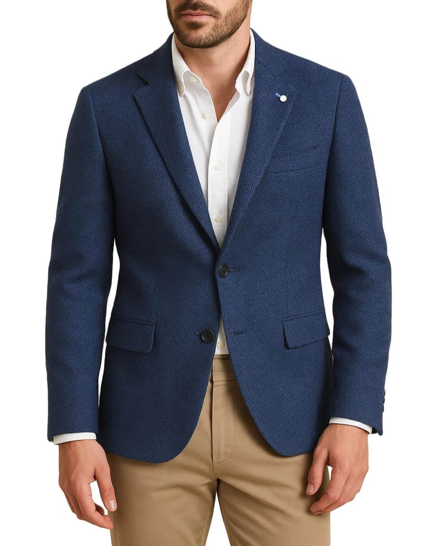 White Label Jasper Sports Jacket Blue Tweed