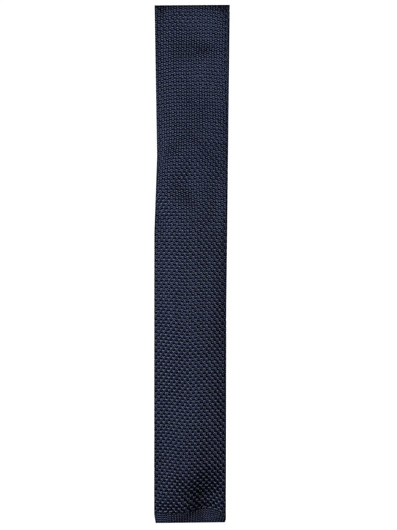 White Label Knitted Tie Dark Navy