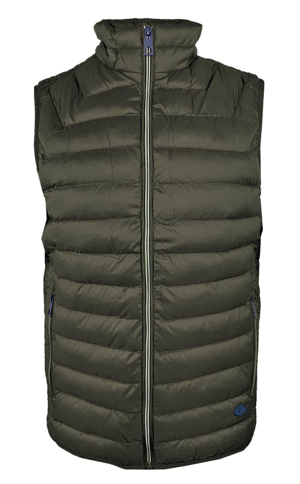 White Label Men’s Gilet Body Warmer Harding Khaki Green Northern