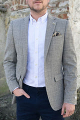 White Label Mens Jasper Sports Jacket Natural Northern Ireland Belfast
