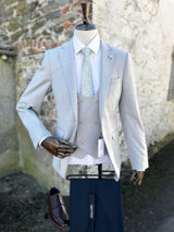 White Label Mens Jasper Sports Jacket Tapered Fit Stone Grey Northern