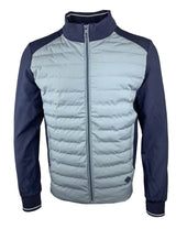 White Label Men’s Kingsford Zip Up Casual Jacket Ice Blue/Navy
