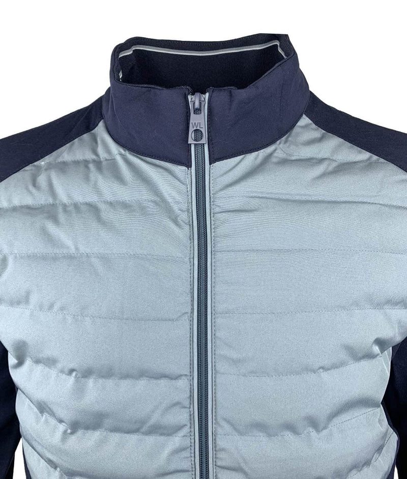 White Label Men’s Kingsford Zip Up Casual Jacket Ice Blue/Navy