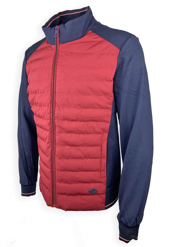 White Label Men’s Kingsford Zip Up Casual Jacket Red Ballynahinch
