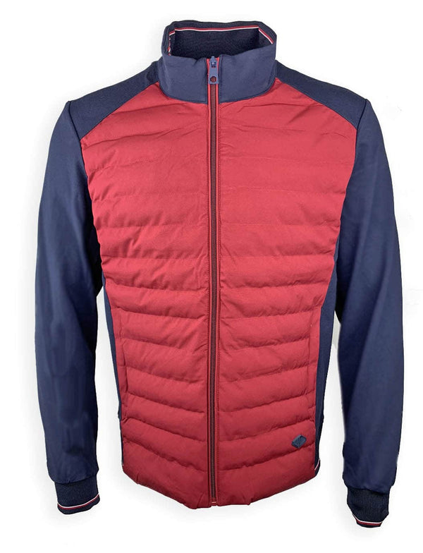 White Label Men’s Kingsford Zip Up Casual Jacket Red Ballynahinch