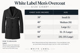 White Label Mens Lucca Overcoat With Gilet Insert Navy Melange